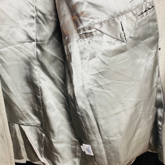 Lands End Gray Structured Pea Coat Jacket 12 - Picture 6 of 8